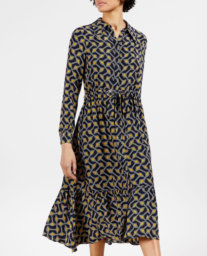 TED BAKER - Đầm midi sơ mi đuôi cá Kwalaa