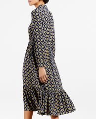 TED BAKER - Đầm midi sơ mi đuôi cá Kwalaa