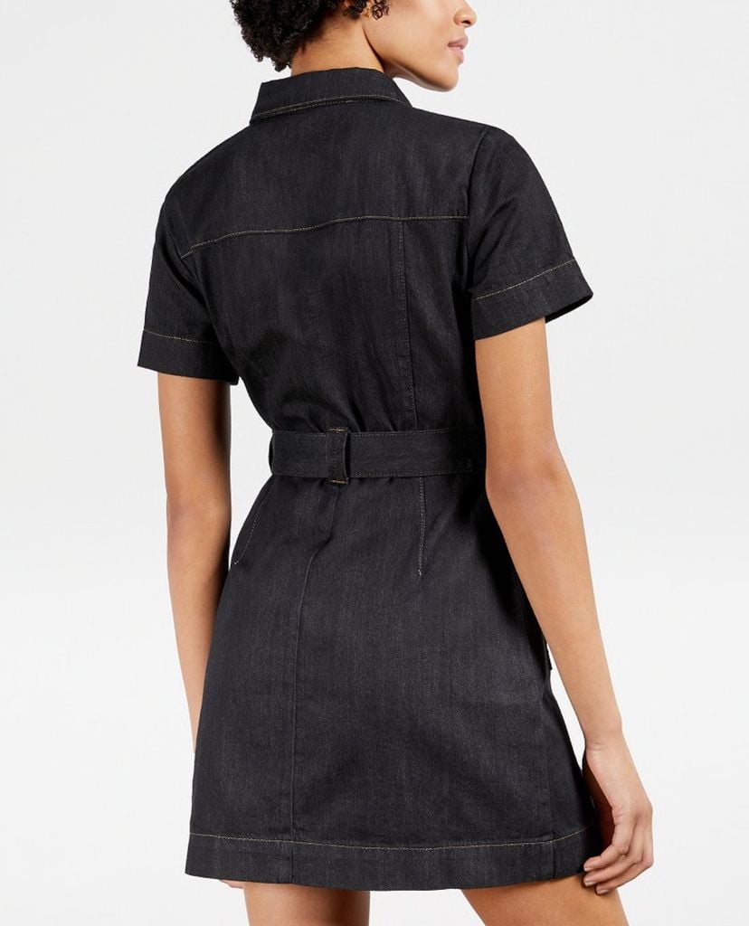 TED BAKER - Đầm mini sơ mi ngắn tay Polinna