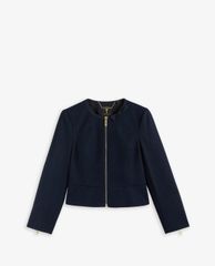 TED BAKER - Áo khoác kiểu nữ cổ tròn viền nơ Janni