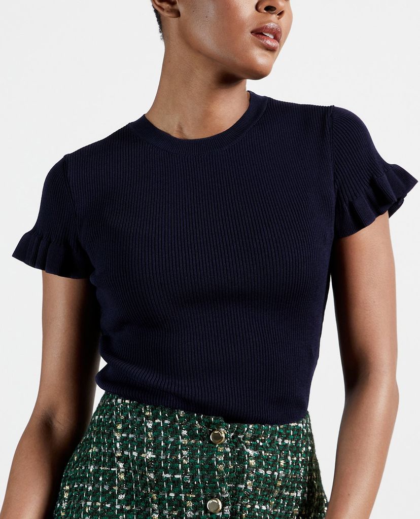 TED BAKER - Áo thun nữ ngắn tay phom ôm Tashhaa