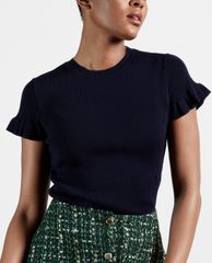 TED BAKER - Áo thun nữ ngắn tay phom ôm Tashhaa