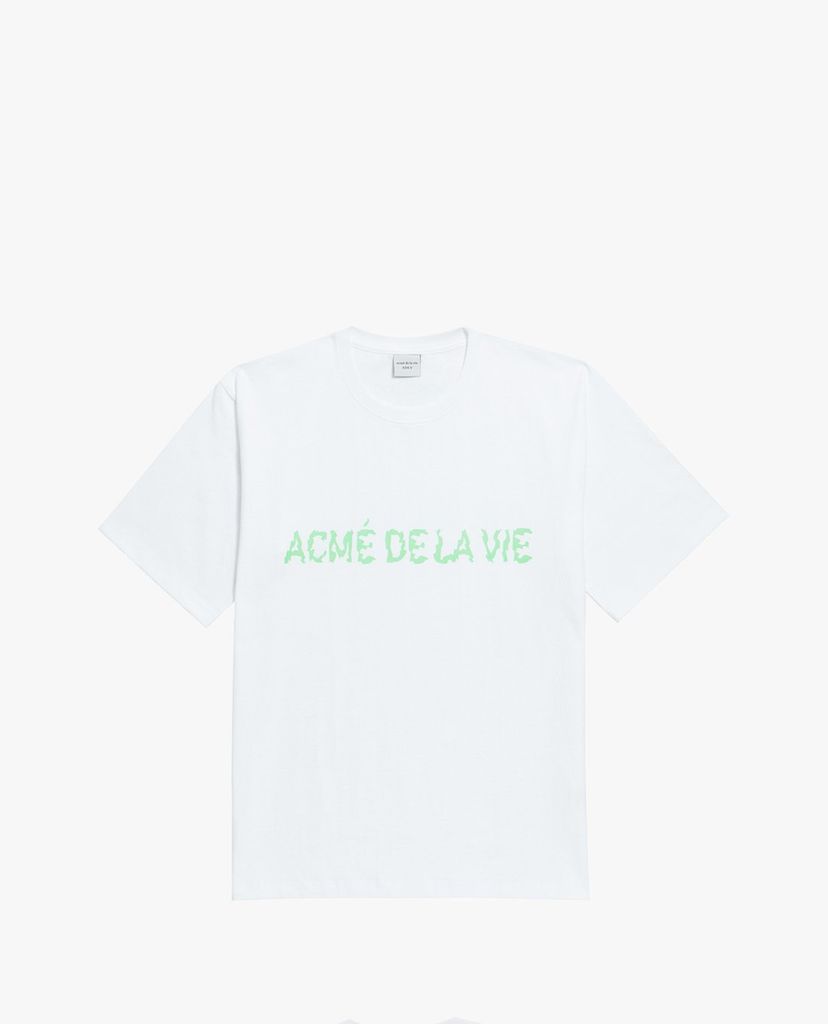 ADLV - Áo thun ngắn tay cổ tròn Neon Logo