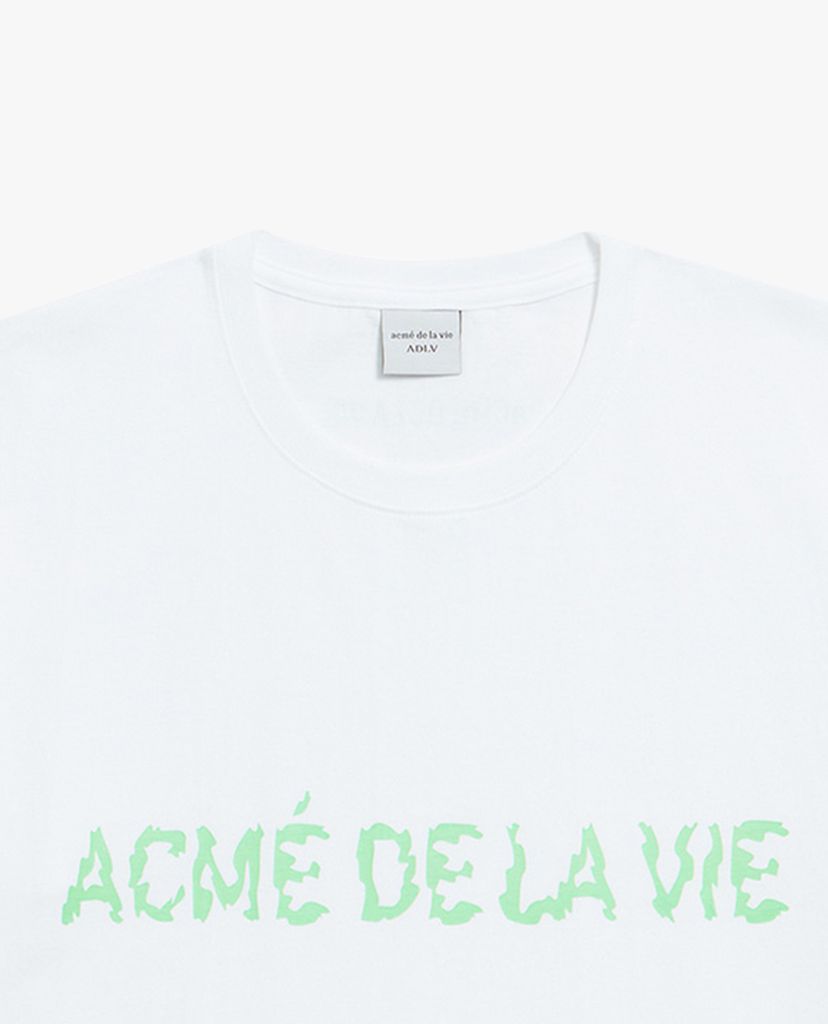 ADLV - Áo thun ngắn tay cổ tròn Neon Logo