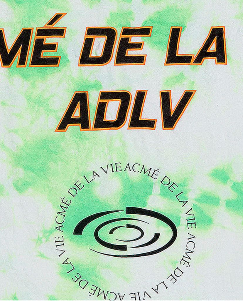ADLV - Áo thun ngắn tay cổ tròn Tie Dyeing