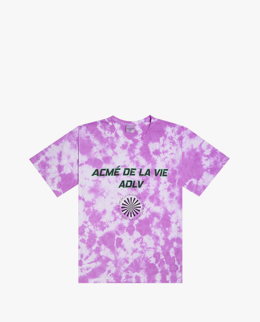 ADLV - Áo thun ngắn tay cổ tròn Tie Dyeing