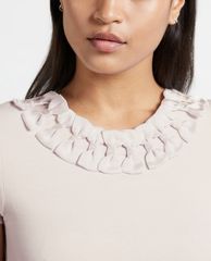 TED BAKER - Áo kiểu nữ cổ tròn viền nơ Charre