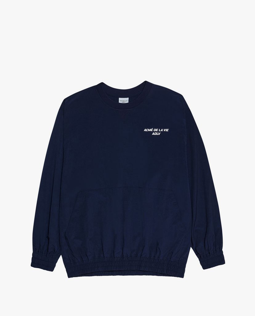 ADLV - Áo sweatshirt tay dài cổ tròn Sporty Logo Woven