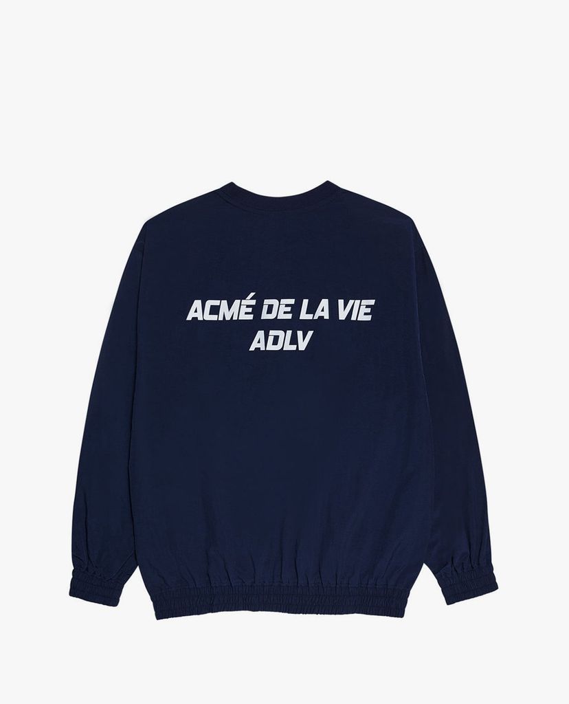 ADLV - Áo sweatshirt tay dài cổ tròn Sporty Logo Woven