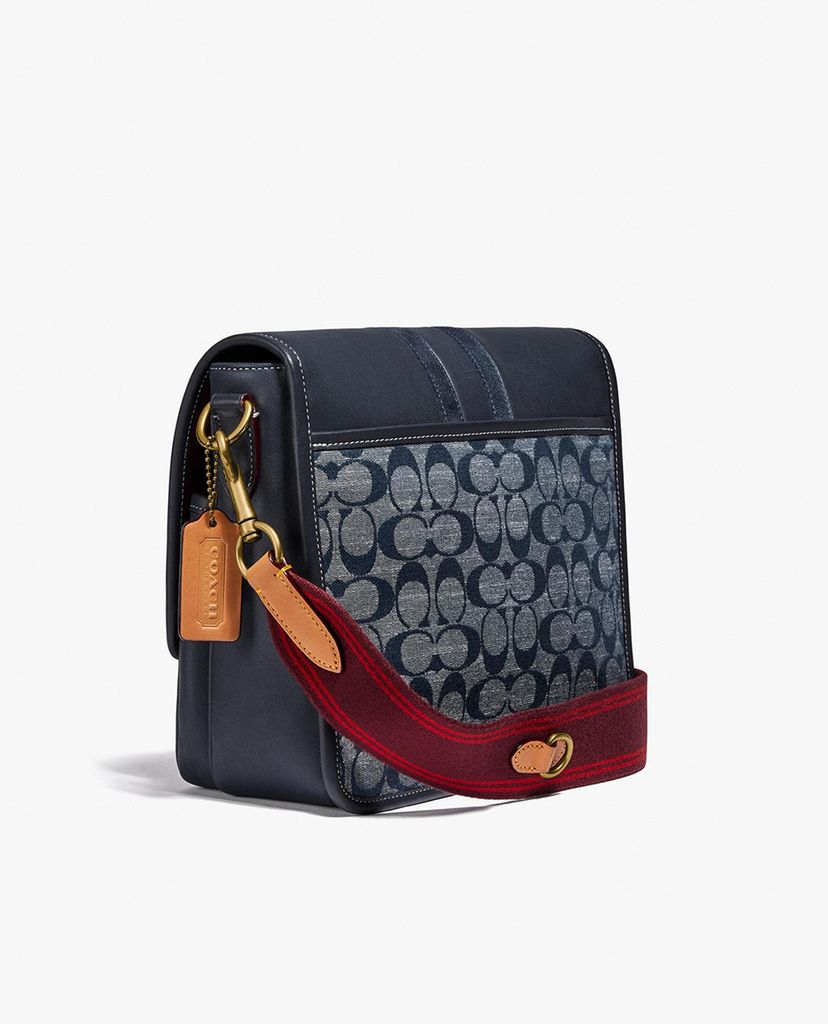 COACH - Túi đeo chéo nam Map Signature Chambray