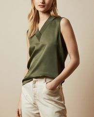 TED BAKER - Áo kiểu nữ sát nách cổ V Lydiaay