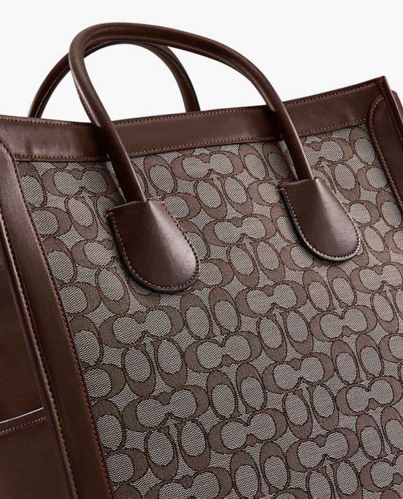 COACH - Túi đeo vai chữ nhật Tall Tote In Signature Jacquard