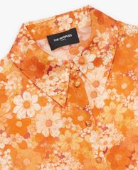 THE KOOPLES - Áo sơ mi nữ tay dài Satin Effect Flowers