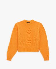 THE KOOPLES - Áo sweater nữ cổ tròn tay dài thời trang