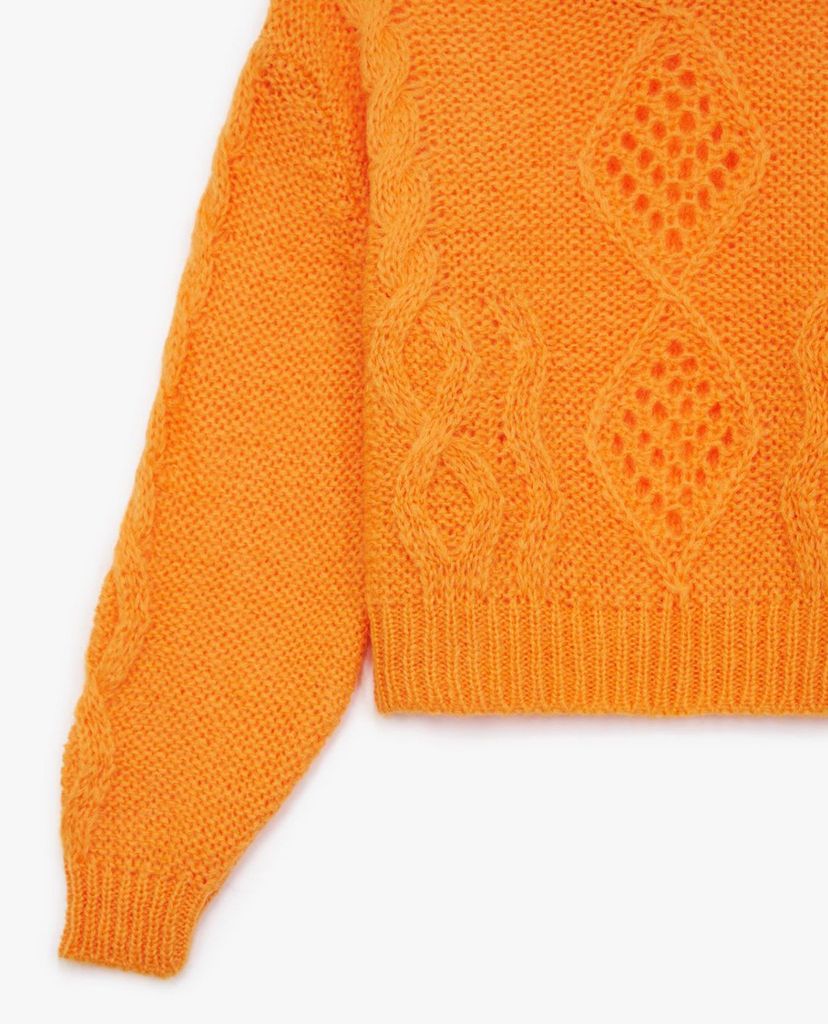 THE KOOPLES - Áo sweater nữ cổ tròn tay dài thời trang