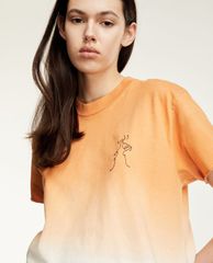 THE KOOPLES - Áo thun nữ cổ tròn Gradient Effect Embroidery