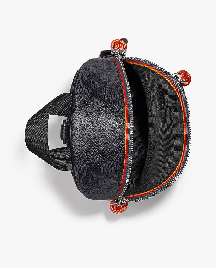 COACH - Balo nam chữ nhật Academy Signature Canvas