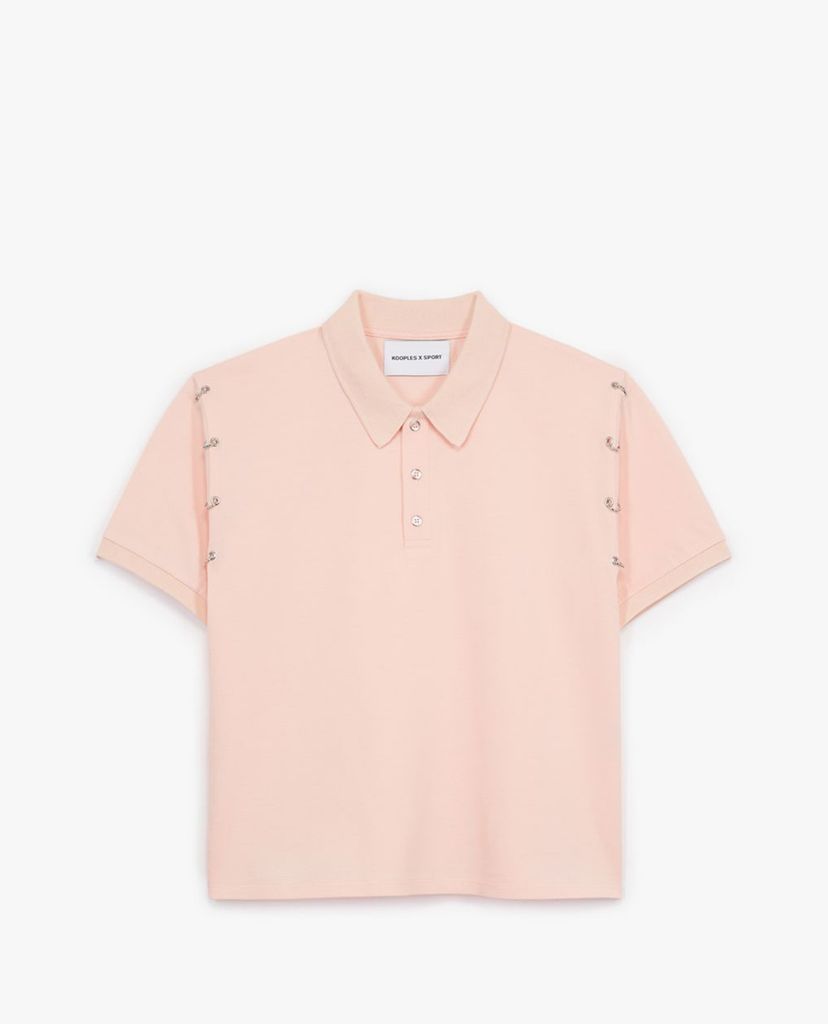THE KOOPLES - Áo polo nữ phom ngắn Piercing