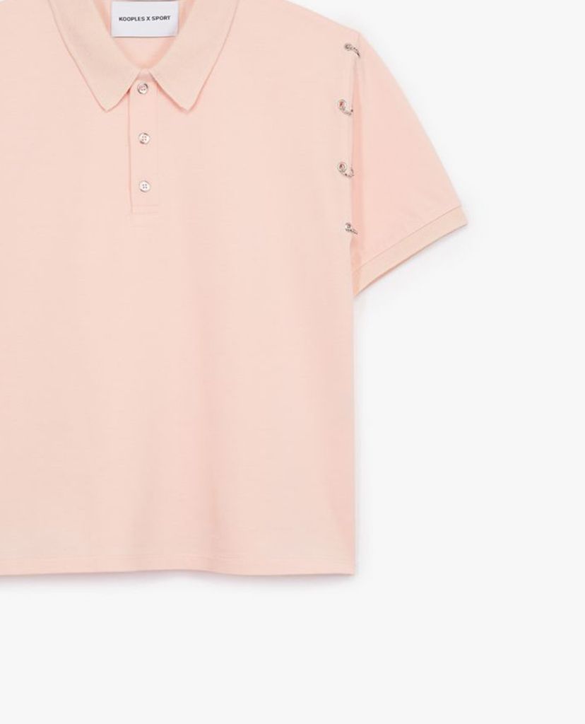 THE KOOPLES - Áo polo nữ phom ngắn Piercing