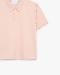 THE KOOPLES - Áo polo nữ phom ngắn Piercing