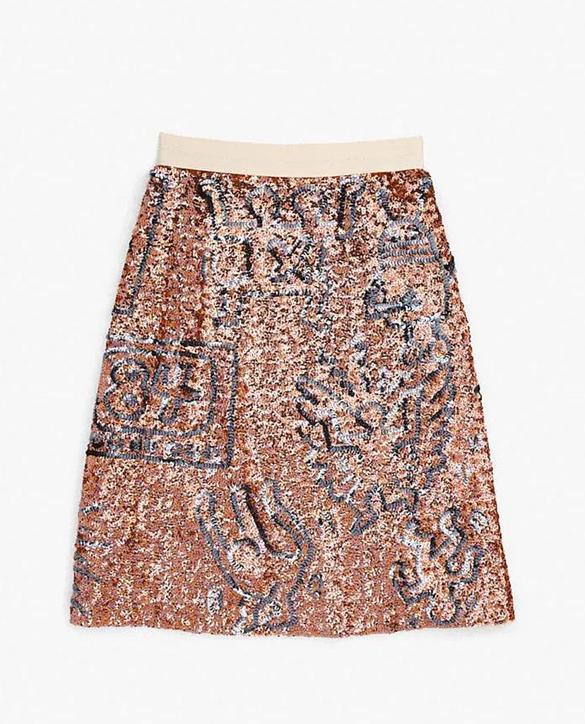 COACH - Chân váy mini đính cườm X Keith Haring