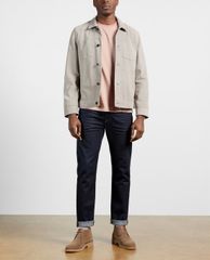 TED BAKER - Áo thun nam cổ tròn tay ngắn sọc ngang Ushers