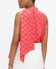 TED BAKER - Áo kiểu nữ sát nách cổ trụ Edlyyn