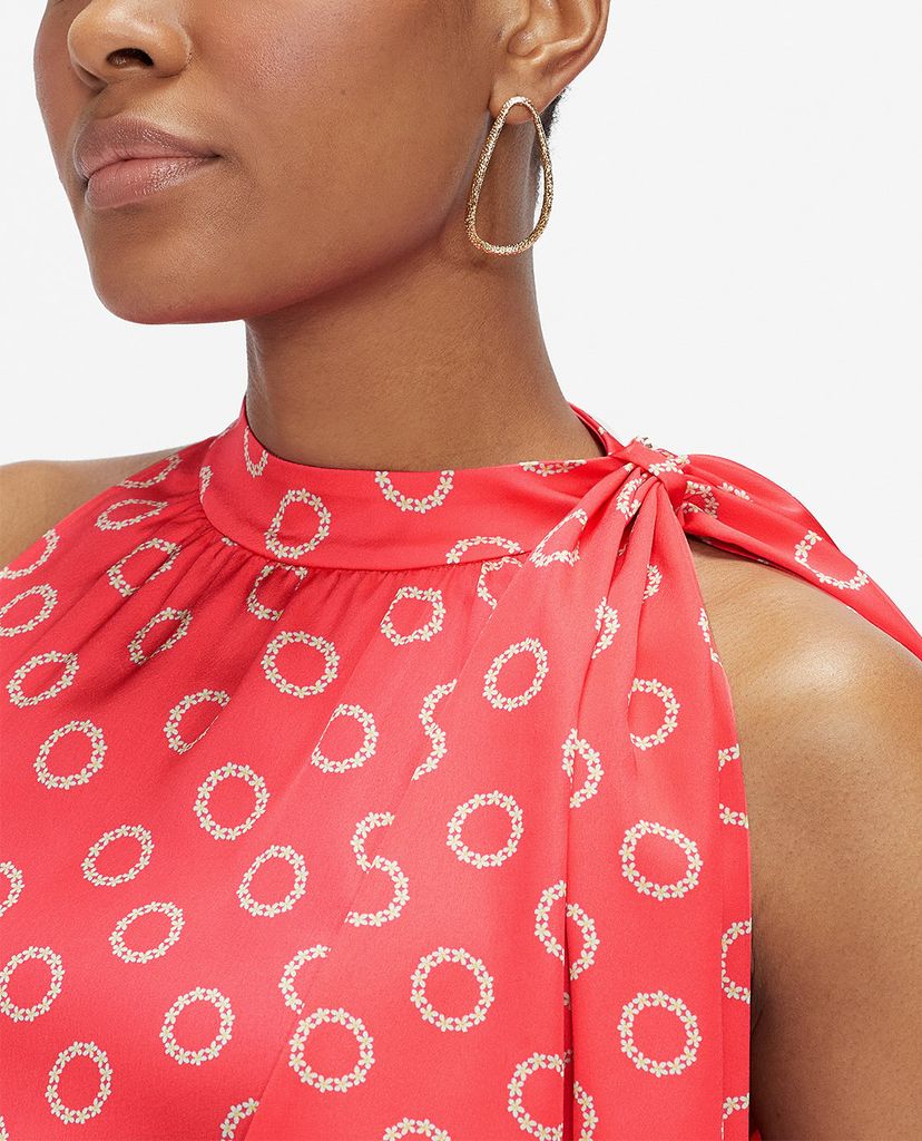 TED BAKER - Áo kiểu nữ sát nách cổ trụ Edlyyn