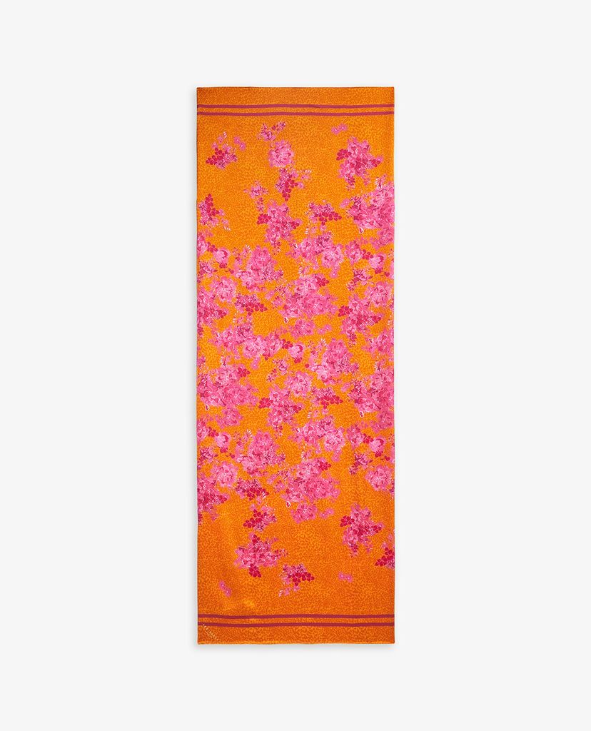 TED BAKER - Áo choàng lụa nữ họa tiết hoa Tiaraah