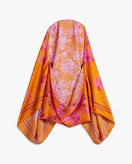 TED BAKER - Áo choàng lụa nữ họa tiết hoa Tiaraah