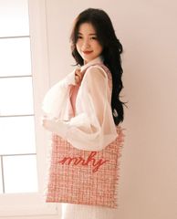 Marhen.J - Túi đeo vai nữ vải bố chữ nhật Roze