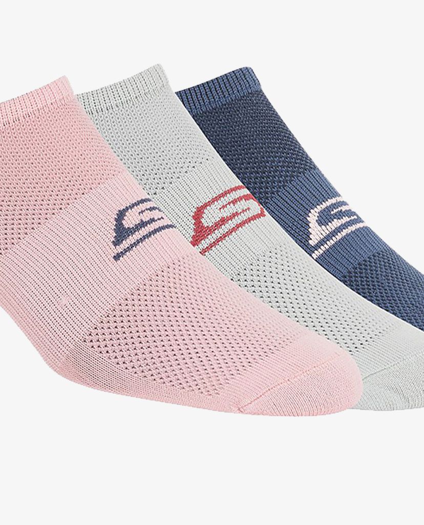 SKECHERS - Set 3 đôi vớ cổ thấp
