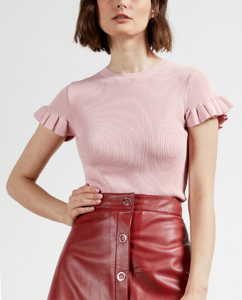 TED BAKER - Áo thun nữ ngắn tay phom ôm Tashhaa