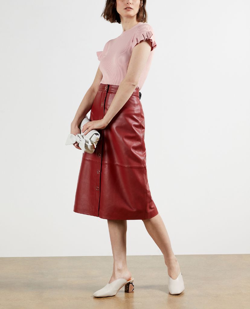 TED BAKER - Áo thun nữ ngắn tay phom ôm Tashhaa