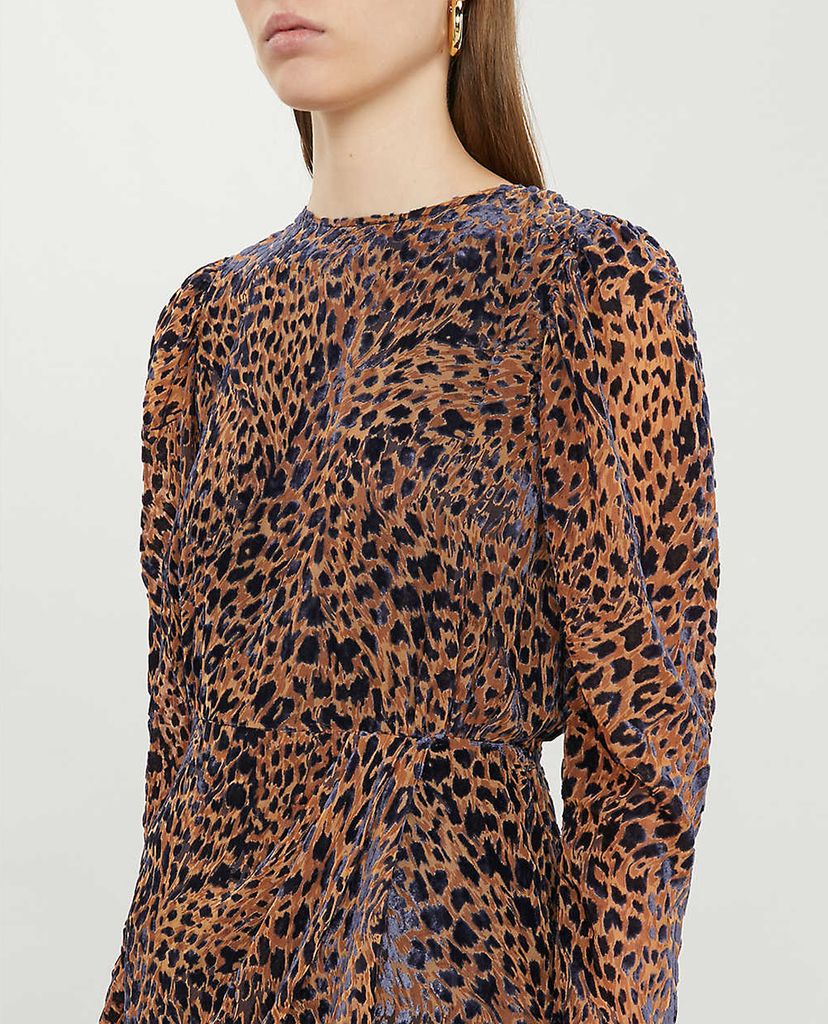 THE KOOPLES - Đầm mini họa tiết da báo
