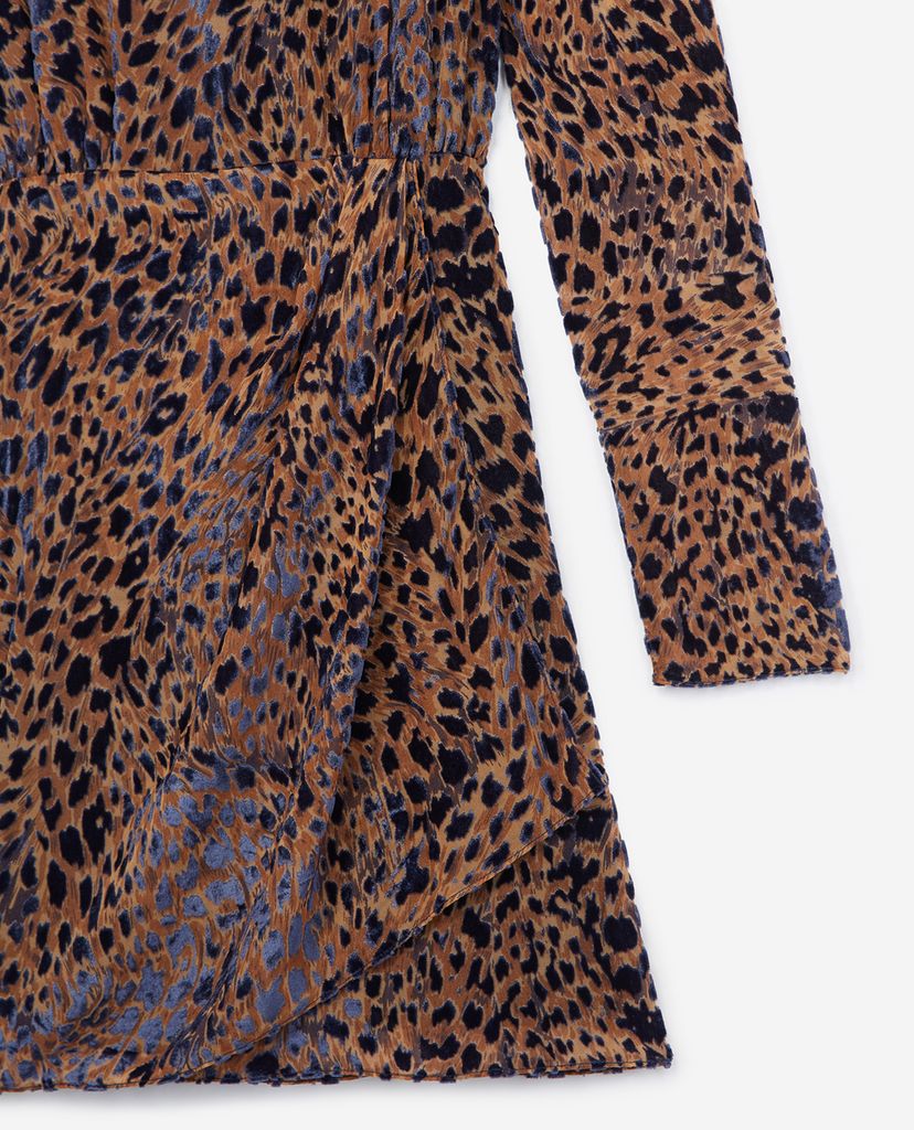 THE KOOPLES - Đầm mini họa tiết da báo