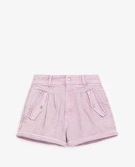 THE KOOPLES - Quần shorts nữ denim W/Press Stud Pockets