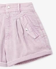 THE KOOPLES - Quần shorts nữ denim W/Press Stud Pockets