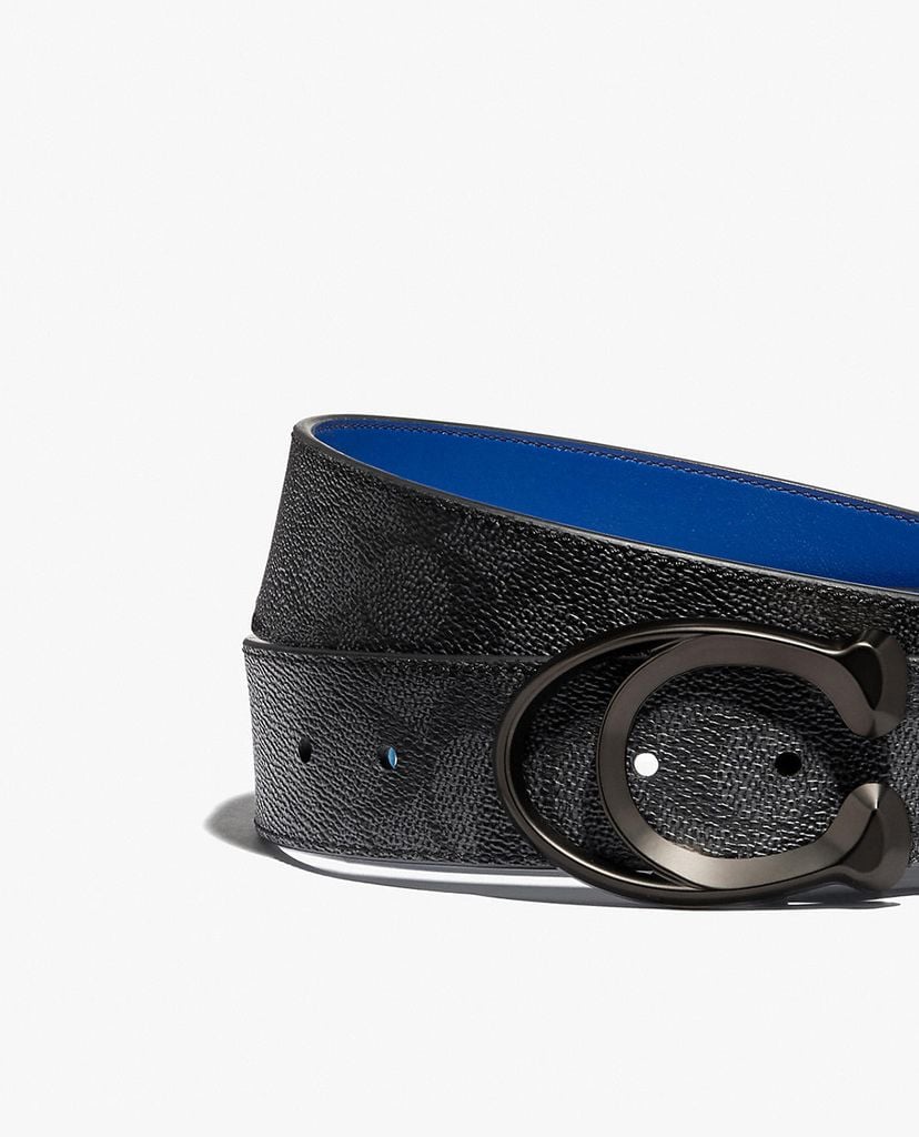COACH - Thắt lưng nam bản vừa thời trang Signature Buckle