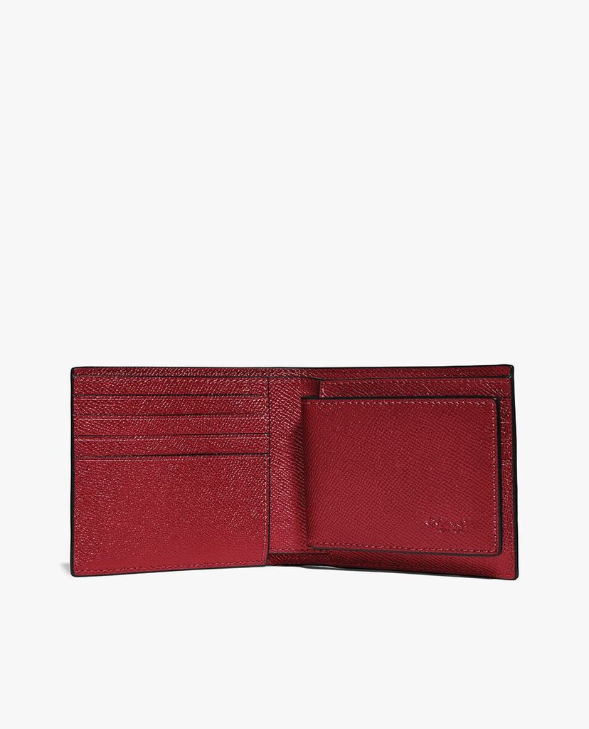 COACH - Ví da nam dạng gập 3 In 1