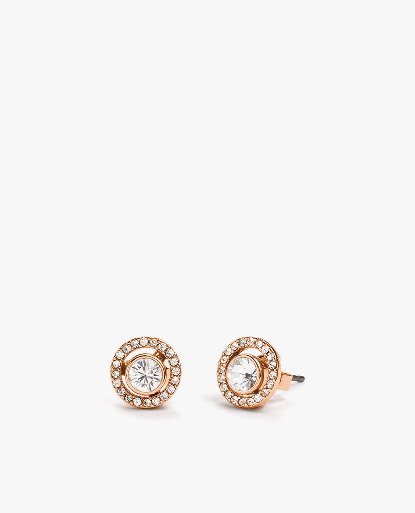 COACH - Khuyên tai nữ đính đá Pave Ring 2 In 1