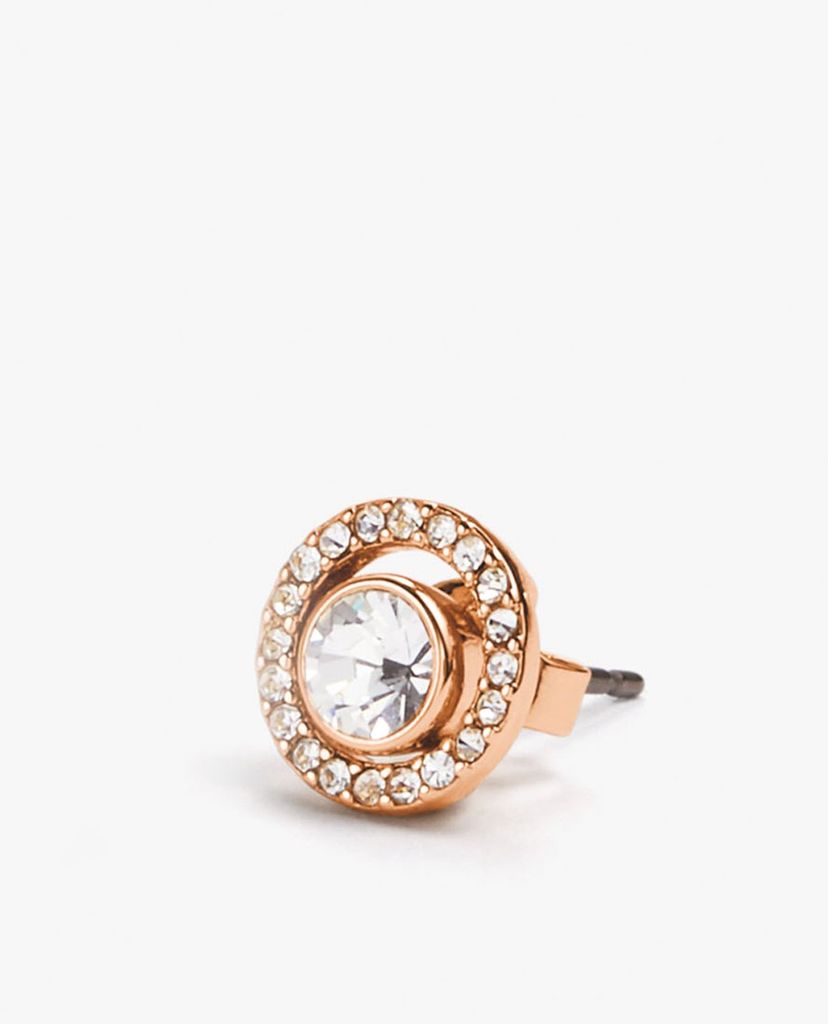 COACH - Khuyên tai nữ đính đá Pave Ring 2 In 1