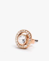 COACH - Khuyên tai nữ đính đá Pave Ring 2 In 1