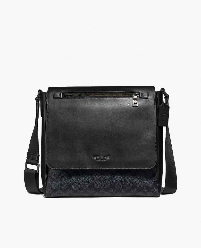 COACH - Túi đeo chéo nam Kennedy Map In Signature Canvas