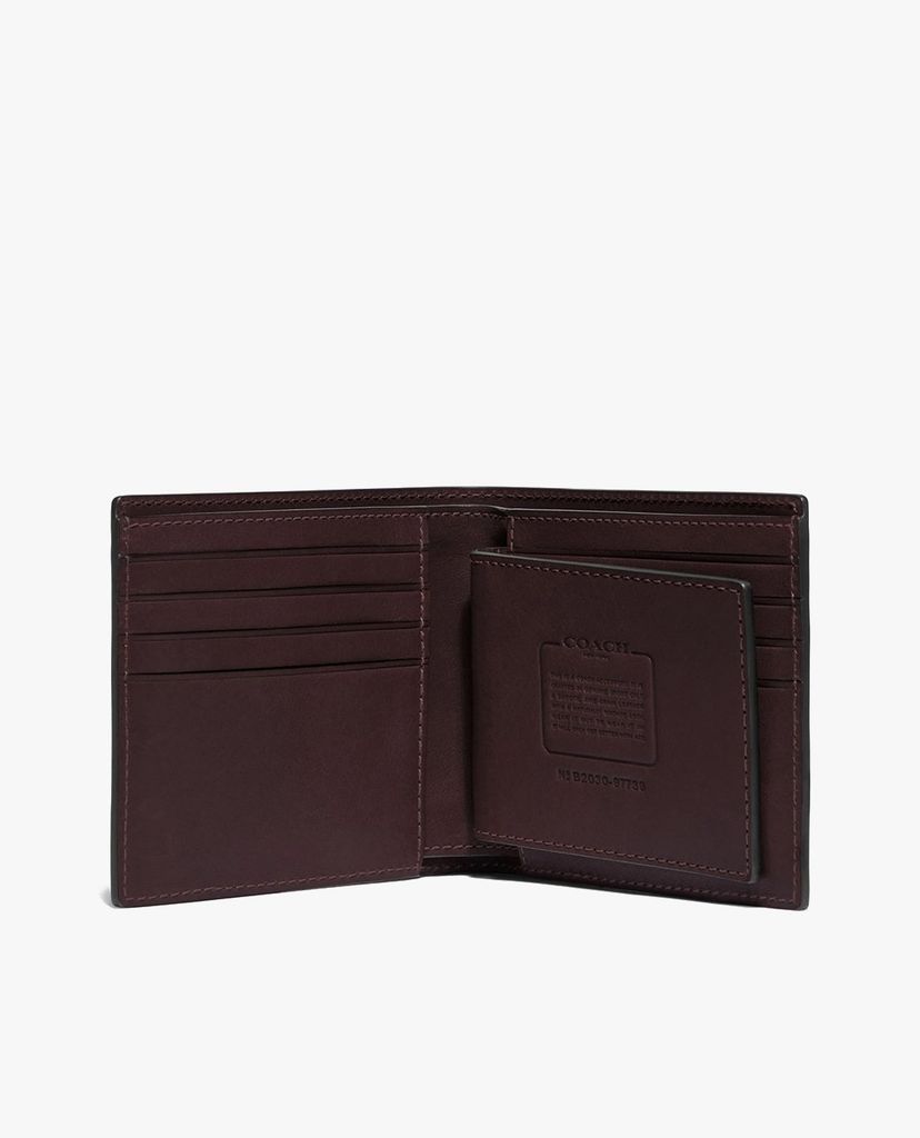 COACH - Ví da nam dạng gập 3 In 1 Sport Calf