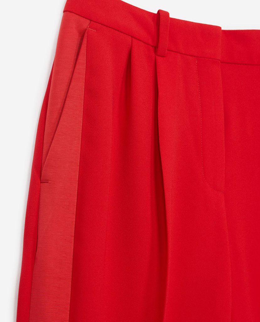 THE KOOPLES - Quần tây nữ ống đứng Loose Crepe
