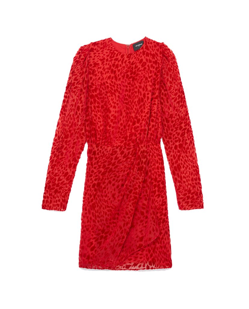 THE KOOPLES - Đầm mini họa tiết da báo