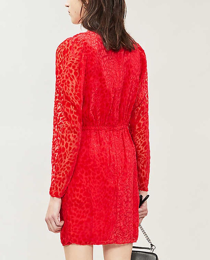 THE KOOPLES - Đầm mini họa tiết da báo