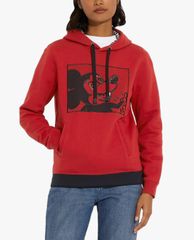 COACH - Áo hoodie nữ phom suông phối mũ trùm thời trang