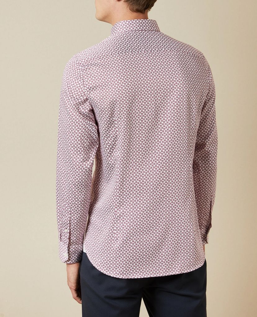 TED BAKER - Áo sơ mi nam tay dài Geo Print
